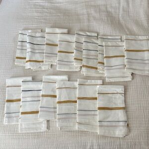 15 Hearth & Hand Striped cloth Napkins Set
